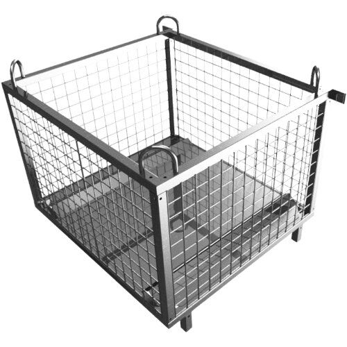  Transportgestelle Schake Korb zur Aufbewahrung 
robuster Stahlkorb, aufsteckbar 
auf unsere Stapelpalette 50116, der Korb wird 
mit der Stirnseite der Stapelpalette verbunden 12464170