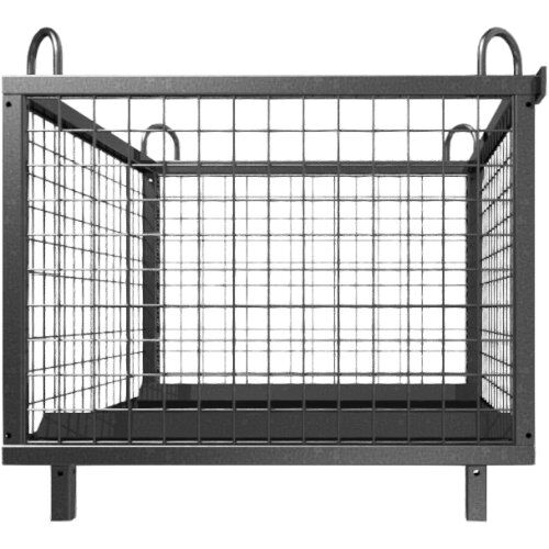  Transportgestelle Schake Korb zur Aufbewahrung 
robuster Stahlkorb, aufsteckbar 
auf unsere Stapelpalette 50116, der Korb wird 
mit der Stirnseite der Stapelpalette verbunden 12464170