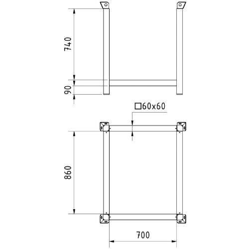  Stapelpalette Stapelpalette 
Füllmaße: 0,86 m x 0,70 m x 0,74 m
mit robusten Stapelecken mit Bohrung zum
kranen, allseitig unterfahrbar - massive Bauart
eine optim 12464173