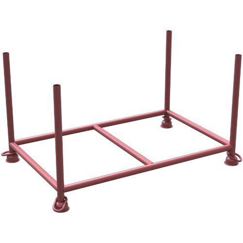  Stapelpalette Stapelpalette 
Außenmaße: 1,52 m x 0,96 m x 0,88 m
Füllmaße: 1,43 m x 0,87 m x 0,70 m
Standrohre und Querholme aus 
Ø 48,3 mm Rundrohr gefertigt
mit 12464174
