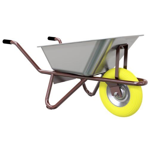  Lager- Transport Schubkarre Schubkarre Typ Geselle
mit Tiefmulde 90 Ltr., Blechstärke: 1,0 mm,
stabiler Rohrrahmen aus Ø 33,7 x 1,5 mm fest verschweißt für den
universalen Einsa 12464190