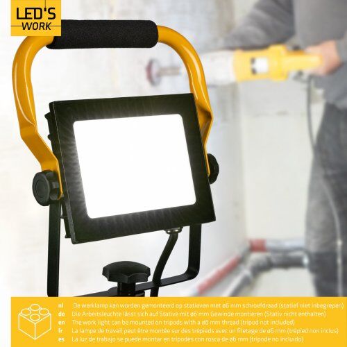  LED-Strahler Arbeitsleuchte - 50W 4200 lm 4000K Helles Licht für große Baustellenbereiche 12466513