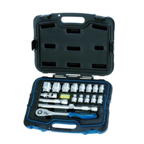  Steckschlüssel-Einsätze Heyco Garnitur Steckschlüssel | Umfangreiches Set für vielseitige Schraubarbeiten | C.V. 1/2" ANTR.6-KANT. 10 - 32 mm 18-teilig 12463697