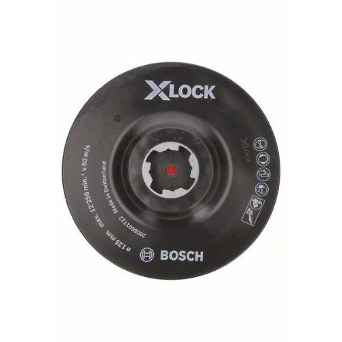  X-LOCK Stützteller, Klettverschluss Bosch X-LOCK Stützteller 125 mm, Klettverschluss, für kleine Winkelschleifer 12374867