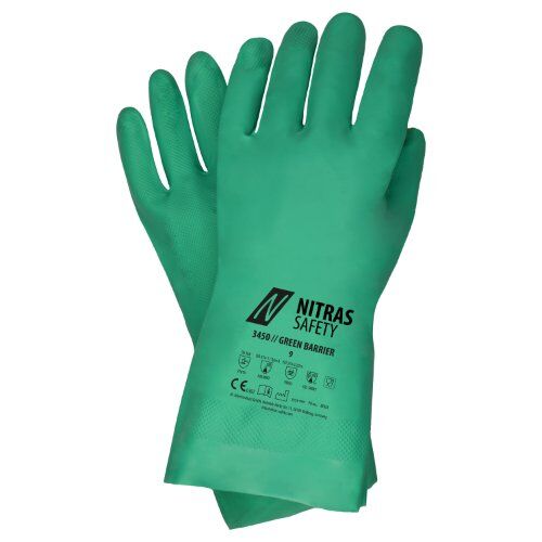  Nitras Arbeitsschutz NITRAS 3450 Chemikalienschutzhandschuhe GREEN BARRIER 12466385