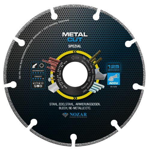  Nozar NOZAR Diamantscheibe 125x22,23 mm Metal Cut 1,2 mm 12466887