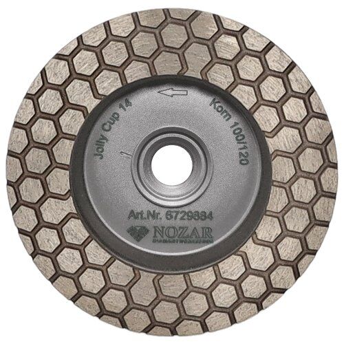  Nozar Nozar Dia-Schleifteller Jolly Cup M14 Korn 100/120 grau. Warbenforn für harte keramische Materialien 12466892