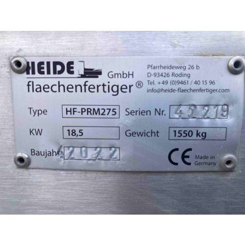  Gebrauchte Baumaschinen Gebrauchter Heide HF-PRM 275 Flächenfertiger in Vollausstattung – zu kaufen in Bergneustadt 12466659