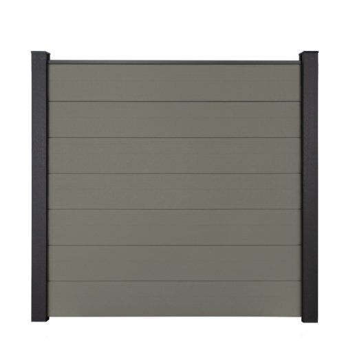  GroJa Steckzaun GroJa Solid Stecksystem Grande 180x180 cm | Grau - Kartonverpackt 12466969