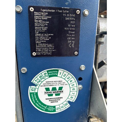 Gebrauchte Baumaschinen Lissmac FS 20 Fugenschneider gebraucht kaufen – präzise Schnitte bis 220 mm Tiefe 12467026