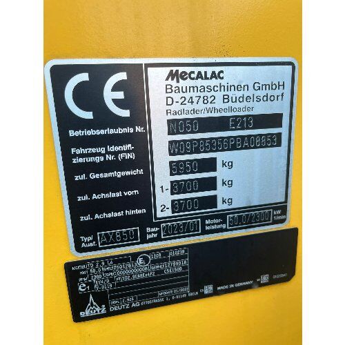  Mini-/Kompaktbagger gebraucht Gebrauchter Mecalac AX 850 Radlader – zu kaufen in Bergneustadt 12467175