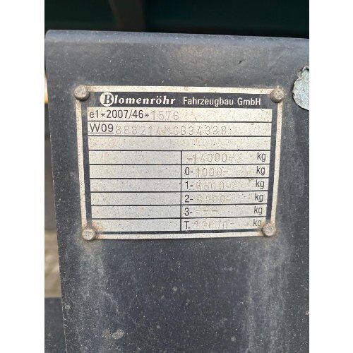 Tandem-Dreiseitenkipper Gebrauchter Blomenröhr 888/14000 Dreiseiten-Kippanhänger – sofort verfügbar in Langenfeld 12467006