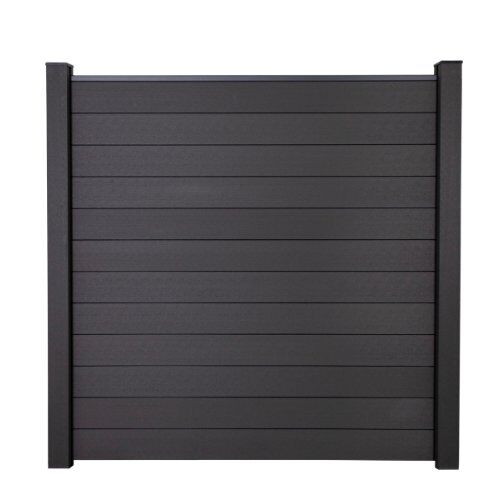  GroJa Steckzaun GroJa Solid 12 Füllungen, Abschlussprofil und Distanzstücke | Anthrazitgrau -  Kartonverpackt 12466956