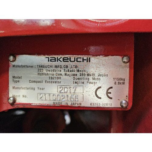  Mini-/Kompaktbagger gebraucht Gebrauchter Takeuchi TB 210 R Minibagger – zu kaufen in Niederzier 12467176