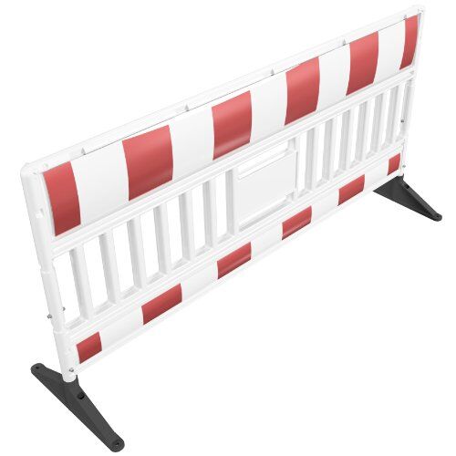  Kunststoff rot weiß Schake EURO3 Absperrschrankengitter mit Füßen Typ ULTRA Folie Typ RA1/A, rot / weiß 12450236