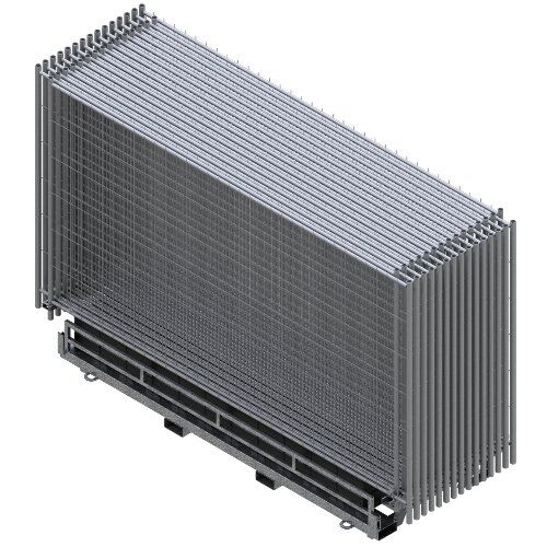  Bauzaun SET mit 30 Bauzäunen und Zubehör auf Twinpallete Mobilzaun ,,Standard 12450270