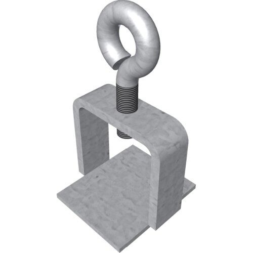  Schaftrohre und Schilderklemmen Schilderklemme verzinkt ohne Ösen / Haken 12450075