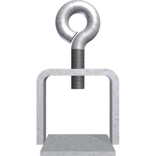  Schaftrohre und Schilderklemmen Schilderklemme verzinkt ohne Ösen / Haken 12450075