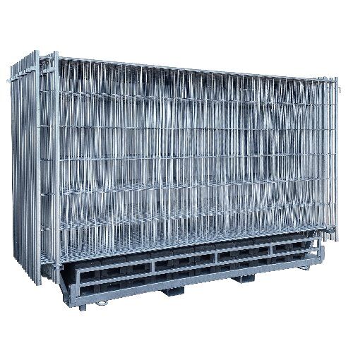  Bauzaun SET mit 30 Bauzäunen und Zubehör auf Twinpallete Mobilzaun ,,Light 12450268