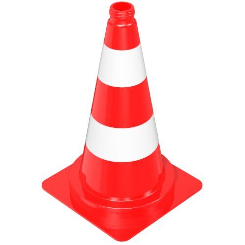  Leitkegel Leitkegel rot/ weiß Höhe: 500 mm 12450208