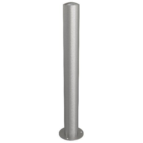  Edelstahlpfosten Edelstahlpfosten Ø 102 mm ortsfest, für Dübelbefestigung mit Bodenplatte Ø 180 x 6 mm ohne Verschluss 12467234