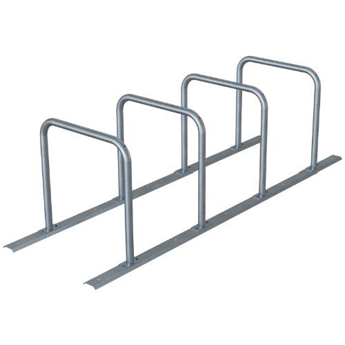  Reihenanlagen Fahrradanlehnbügel Reihenanlage Stahlrohr Ø 48 mm feuerverzinkt 4 Einstellplätze 12467255