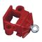  Schilderbefestigungen Wemas Klemmschelle Typ K2 - rot - mit Ösen für Rohre 40x40 mm und Ø42 mm 12451647
