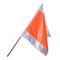  WEMAS Zubehör Warnfahne weiß/orange/weiß 75 x 80 cm mit Holzstab 12451641