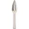  Spitzbogenform HF 100 G Hartmetallfräser, 9,6 x 19 x 6 mm Spezialverzahnung Stahl 12457860