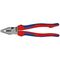  Kraft-Kombizangen KNIPEX 02 02 225 T Kraft-Kombizange mit Mehrkomponenten-Hüllen, mit integrierter Befestigungsöse zum Anbringen einer Absturzsicherung schwarz atramentiert 225 mm 12381035
