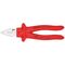  Kraft-Kombizangen KNIPEX 02 07 225 Kraft-Kombizange tauchisoliert, VDE-geprüft verchromt 225 mm 12381046