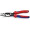  Elektro-Installationszangen KNIPEX 13 82 200 T Elektro-Installationszange mit Mehrkomponenten-Hüllen, mit integrierter Befestigungsöse zum Anbringen einer Absturzsicherung schwarz atramentiert 200 mm 12380321