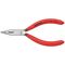  Flachrundzangen mit Schneide (Radiozangen) KNIPEX 25 01 125 Flachrundzange mit Schneide (Radiozange) mit Kunststoff überzogen schwarz atramentiert 125 mm 12380847