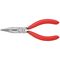  Flachrundzangen mit Schneide (Radiozangen) KNIPEX 25 01 140 Flachrundzange mit Schneide (Radiozange) mit Kunststoff überzogen schwarz atramentiert 140 mm 12380844