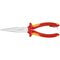  Flachrundzangen mit Schneide (Storchschnabelzangen) KNIPEX 26 16 200 T Flachrundzange mit Schneide (Storchschnabelzange) isoliert mit Mehrkomponenten-Hüllen, VDE-geprüft; mit integrierter isolierter Befestigungsöse zum Anbringen einer Absturzsicherung verchromt 200 mm 12380830
