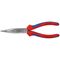  Flachrundzangen mit Schneide (Storchschnabelzangen) KNIPEX 26 22 200 Flachrundzange mit Schneide (Storchschnabelzange) mit Mehrkomponenten-Hüllen schwarz atramentiert 200 mm 12380822