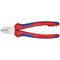  Schneidende Zangen Seitenschneider KNIPEX 70 05 180 T Seitenschneider mit Mehrkomponenten-Hüllen, mit integrierter Befestigungsöse zum Anbringen einer Absturzsicherung verchromt 180 mm 12380432