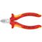  Schneidende Zangen Seitenschneider KNIPEX 70 06 125 Seitenschneider isoliert mit Mehrkomponenten-Hüllen, VDE-geprüft verchromt 125 mm 12380448