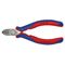  Seitenschneider für Elektromechaniker KNIPEX 76 22 125 Seitenschneider für Elektromechaniker mit Mehrkomponenten-Hüllen schwarz atramentiert 125 mm 12380553