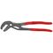  Federbandschellenzangen KNIPEX 85 51 250 AF Federbandschellenzange mit Feststeller mit rutschhemmendem Kunststoff überzogen grau atramentiert 250 mm 12381274