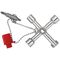  Schaltschrank-Schlüssel für gängige Schränke und Absperrsysteme KNIPEX 00 11 03 Schaltschrank-Schlüssel für gängige Schränke und Absperrsysteme 76 mm 12380307