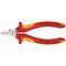  Schneidende Zangen KNIPEX 70 06 140 Seitenschneider isoliert mit Mehrkomponenten-Hüllen, VDE-geprüft verchromt 140 mm 12380297