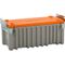  445 - Werkzeugboxen Cemo CEMbox 250 l, kranbar, grau/orange, 124x60x57 cm 12383814