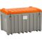  445 - Werkzeugboxen Cemo CEMbox 400 l, grau/orange, 120x79x75 cm 12383812