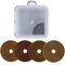  DIA-Schleifpad-Set Clever Diamant SCHLEIFPADSET 91-100-SET -4-STEP, Ø 100 mm, Klett, blau, rot, orange, grün 12387188