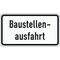  Verkehrsschilder und Straßenschilder ADCO Verkehrszeichen 1007-33 Baustellenausfahrt 330x600 mm, Alu 2 mm, RA2 12355913