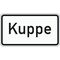  Zusatzzeichen Verkehrszeichen 1007-57 Kuppe 330x600 mm, Alu 2 mm, RA2 12357539