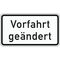  Zusatzzeichen Verkehrszeichen 1008-30 Vorfahrt geändert 330x600 mm, Alu 2 mm, RA3 12357534