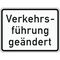  Zusatzzeichen Verkehrszeichen 1008-31 Verkehrsführung geändert 450x600 mm, Alu 2 mm, RA2 12358236