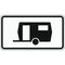  Zusatzzeichen Verkehrszeichen 1010-13 Kennzeichnung von Parkflächen, auf denen Wohnwagen auch länger als 14 Tage parken dürfen 330x600 mm, Alu 2 mm, RA3 12358567